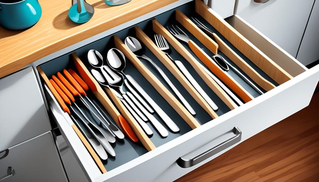 Diy kitchen drawer organization