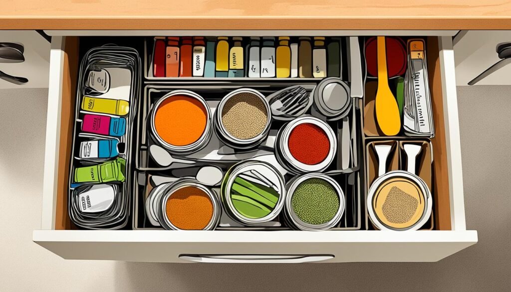 Diy kitchen drawer organization