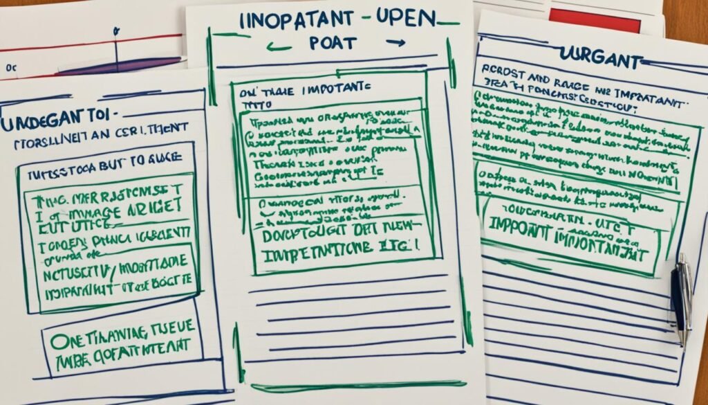 Eisenhower matrix for task prioritization