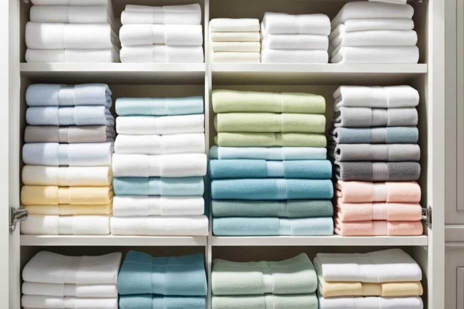 Linen closet organization