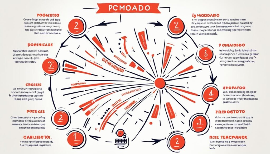 Pomodoro technique visual guide