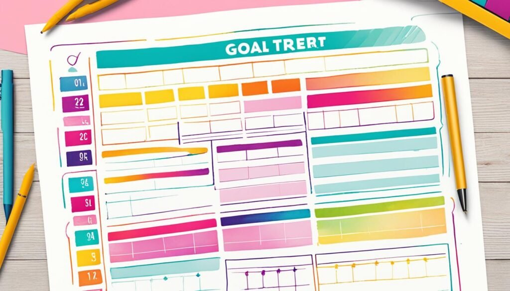 Printable goal tracker