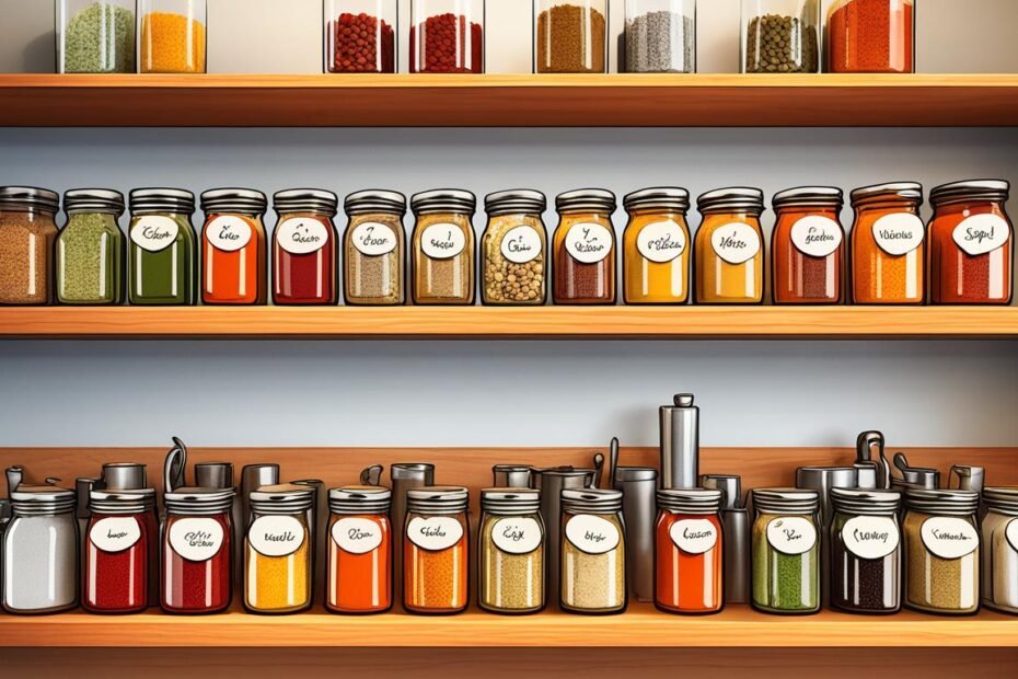 Spice rack organization