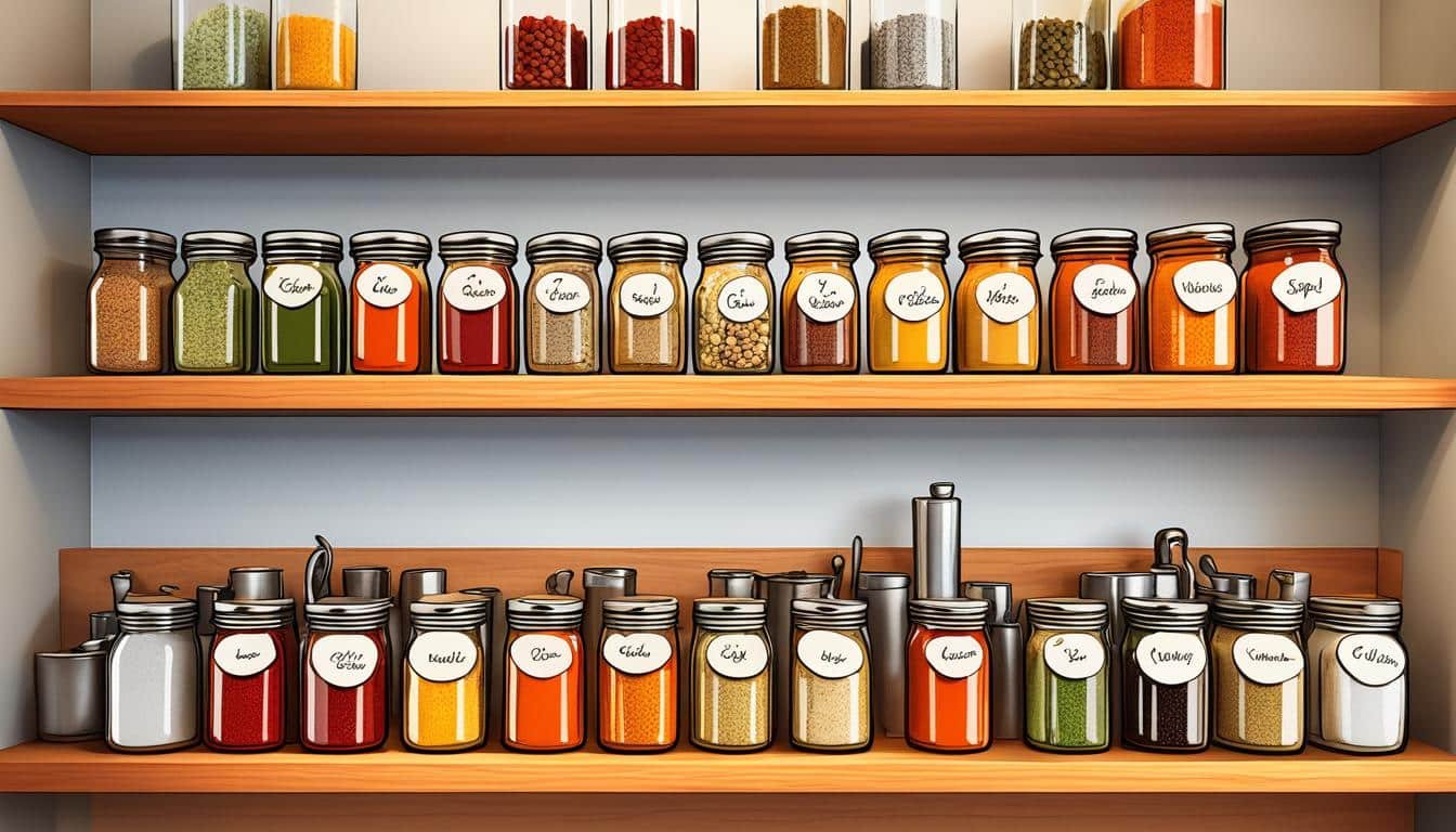 Spice rack organization