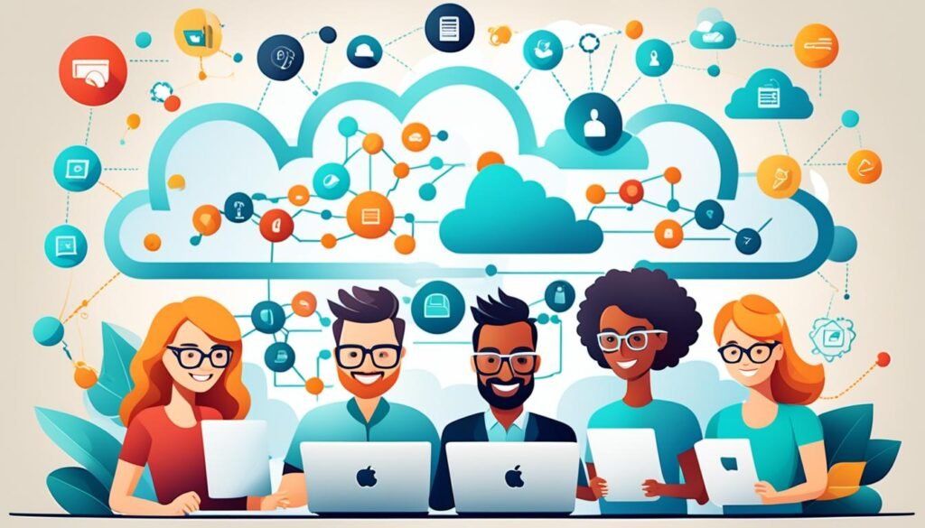 Cloud office applications enhancing team collaboration