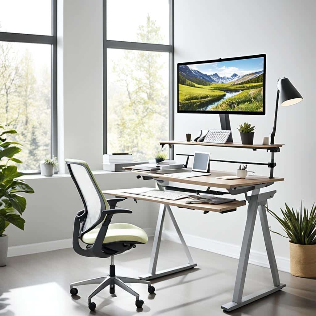 Ergonomic home office setup