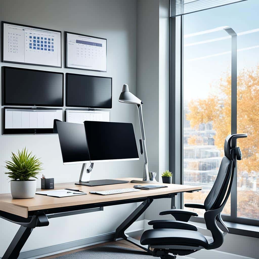 Ergonomic home office setup