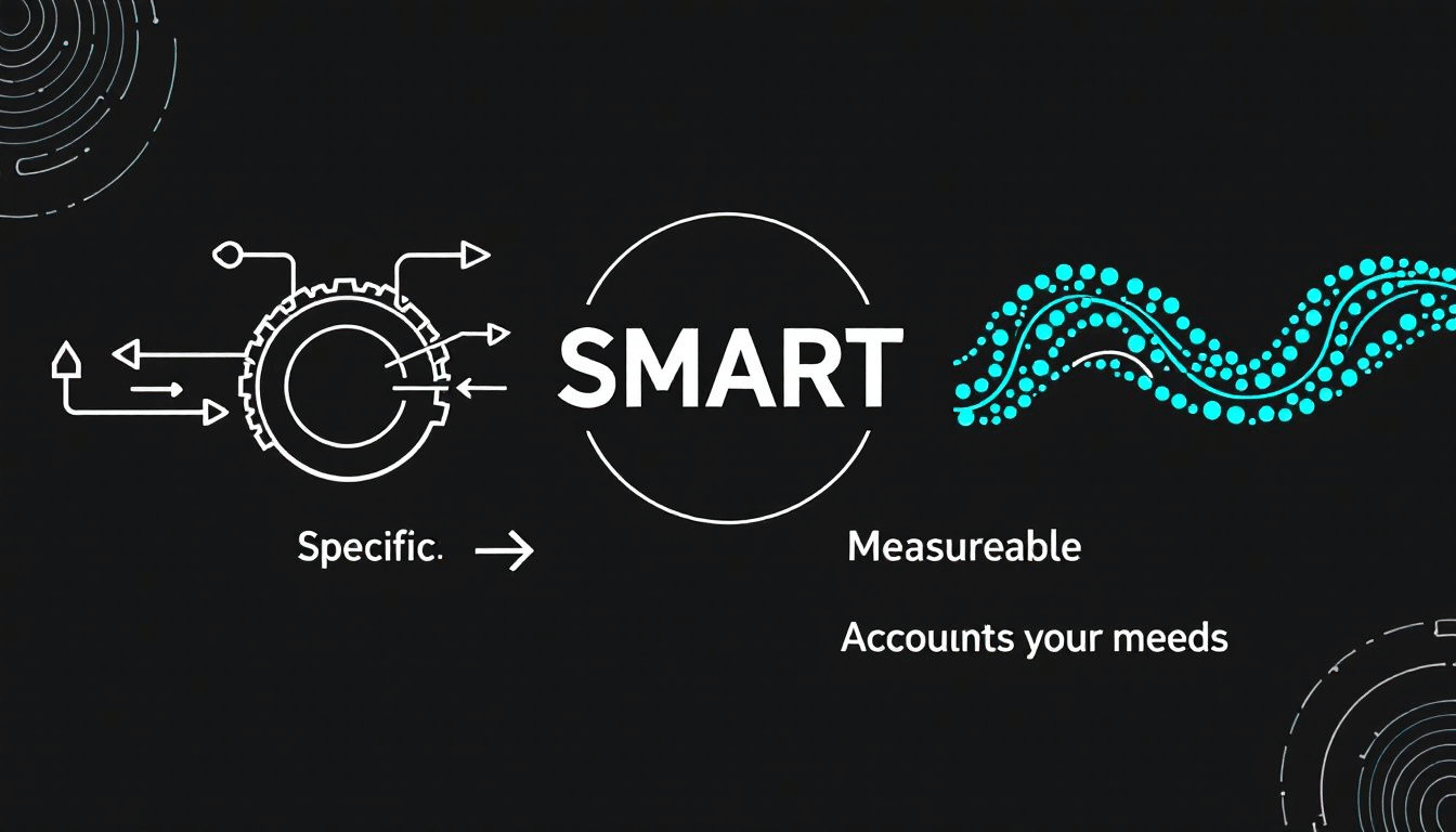 An illustration depicting the smart formula for goal setting.