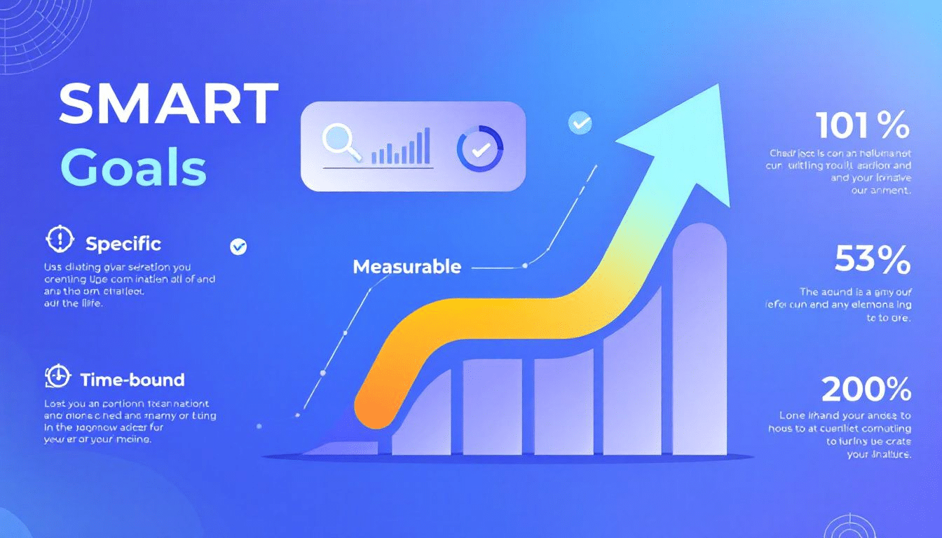 An illustration representing the concept of smart goals.