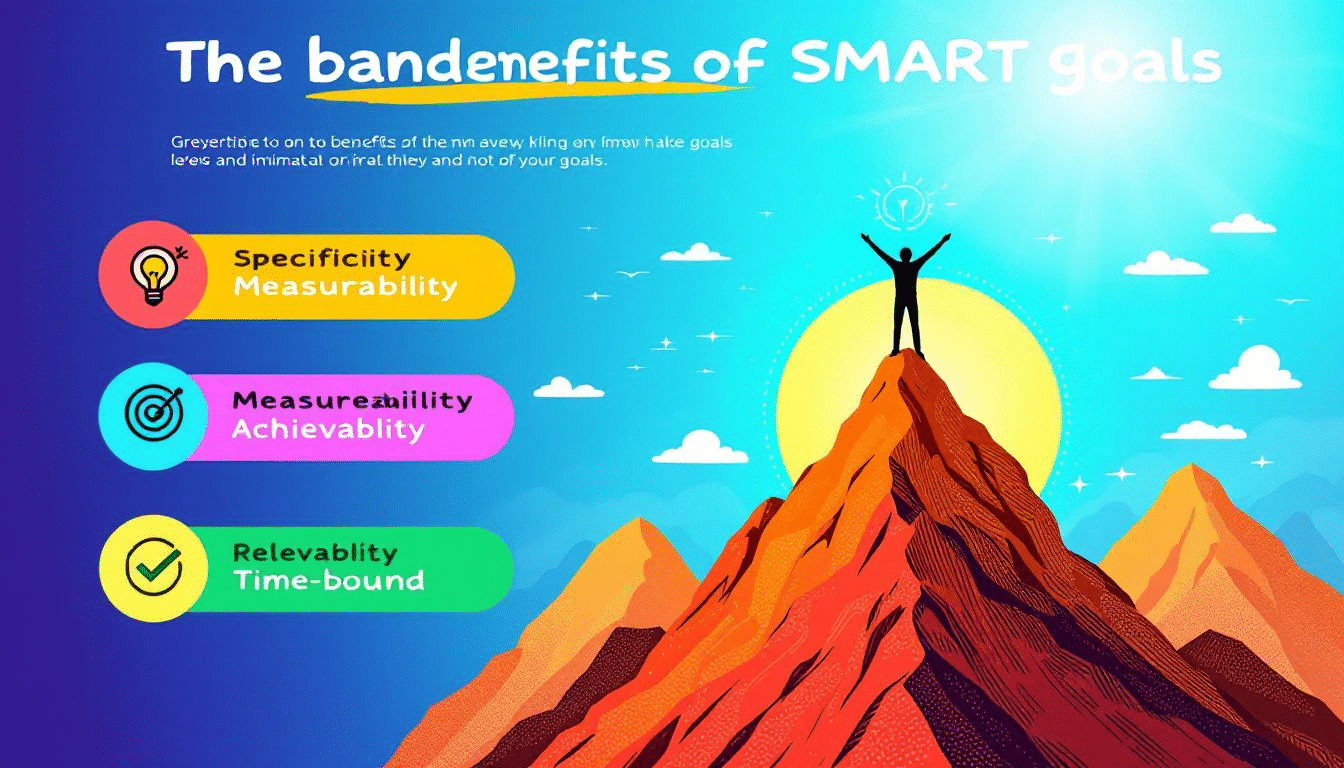 An infographic illustrating the value of smart goals in personal and professional development.