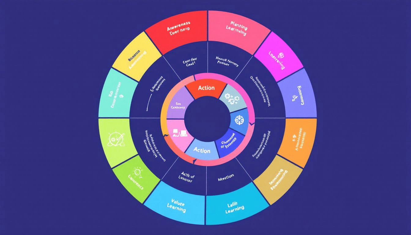 A visual representation of long term goals and their impact on personal growth.