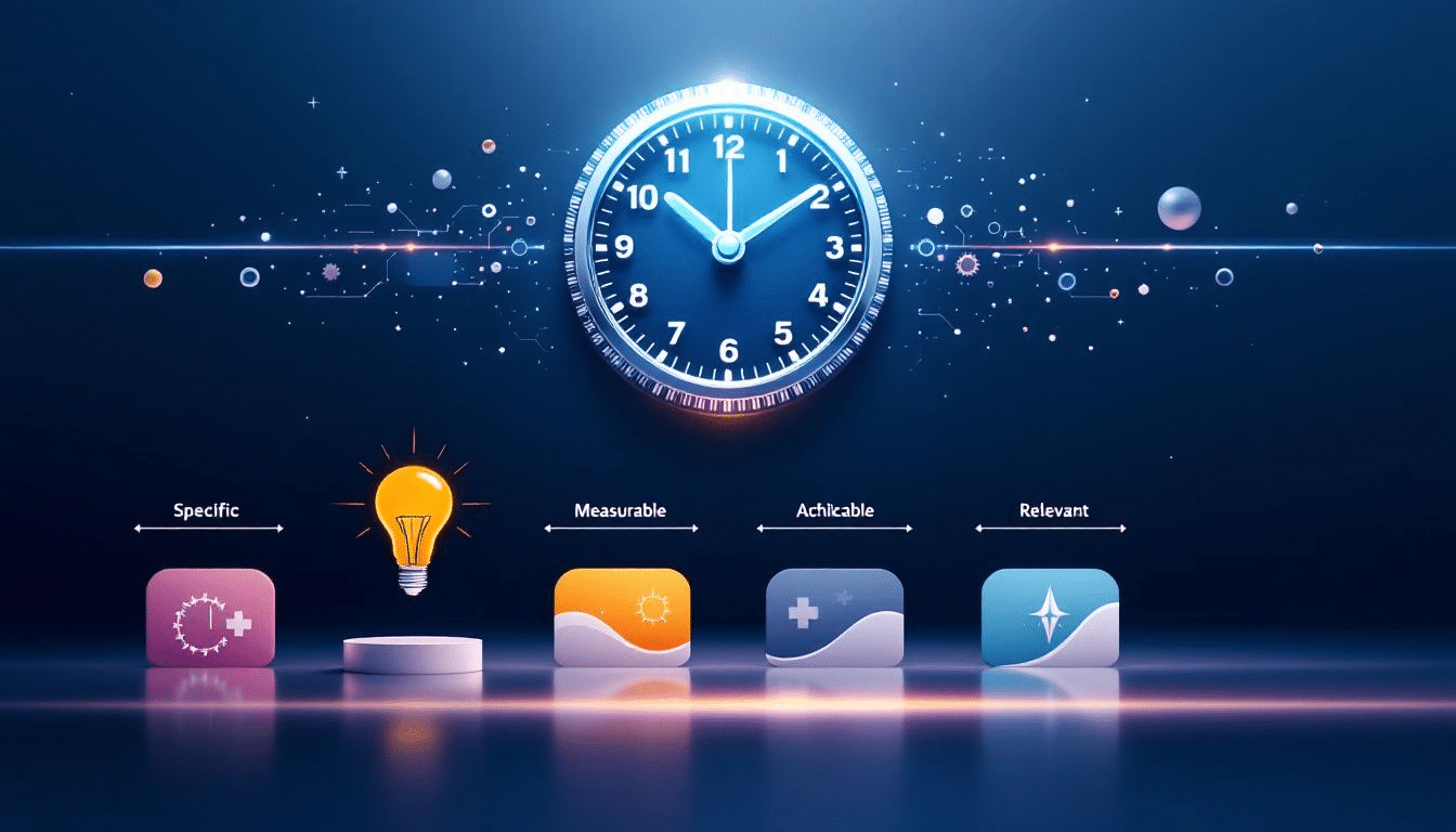 A diagram illustrating better time management with smart goals.