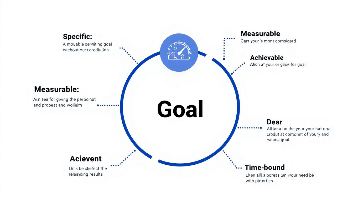 A visual guide to the smart criteria for effective goal setting.