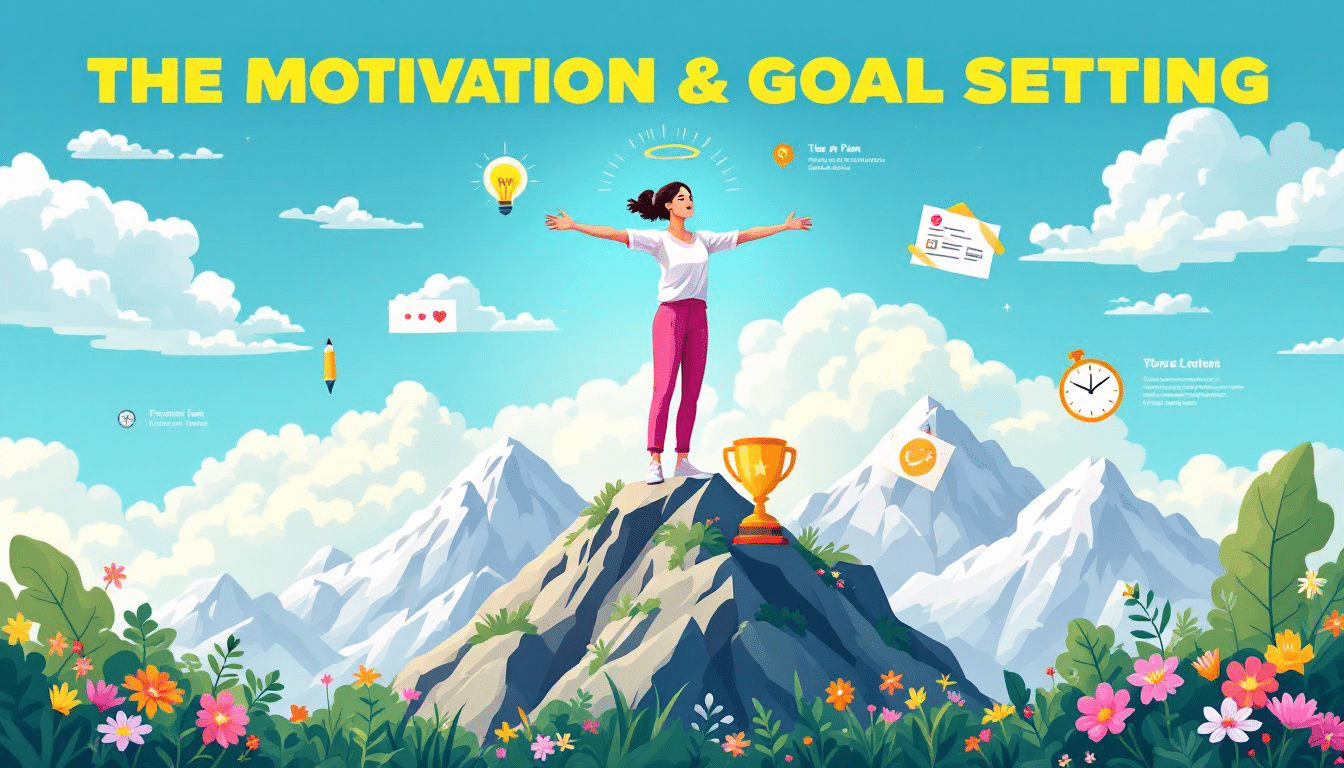 An image symbolizing motivation and focus in goal setting.