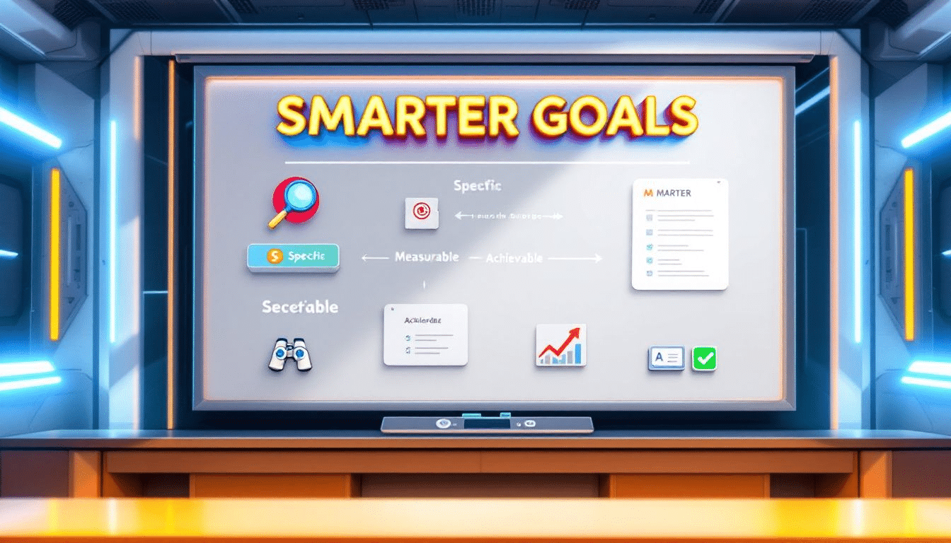 A checklist illustrating how to write smarter goals.