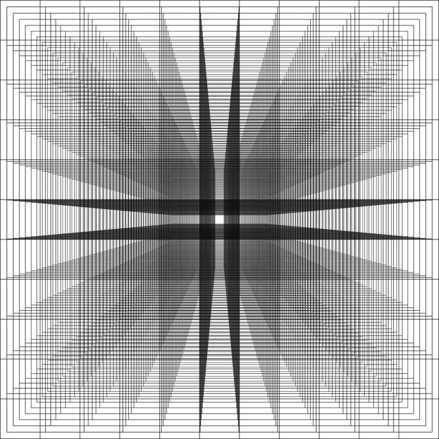 Grid, geometric, line art