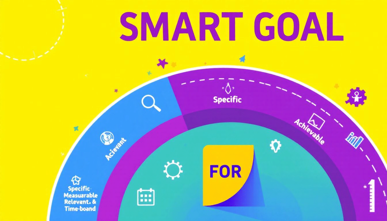 A chart illustrating measurable characteristics of smart goals.