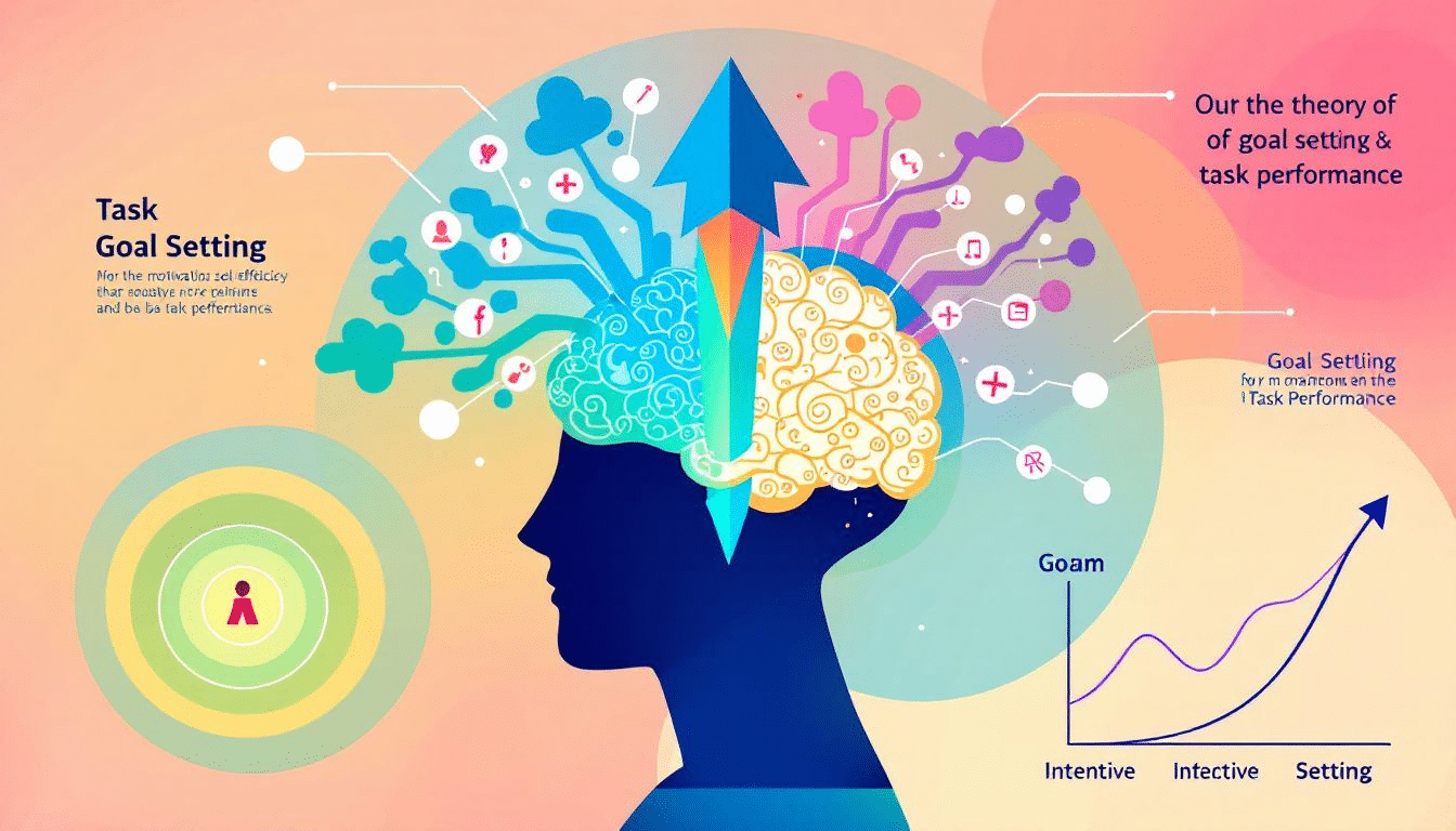 An illustration depicting the theory of goal setting task performance.