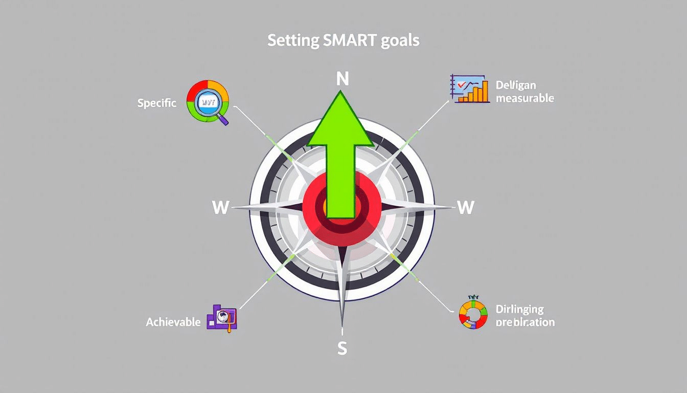 A visual representation of the benefits of smart goals.