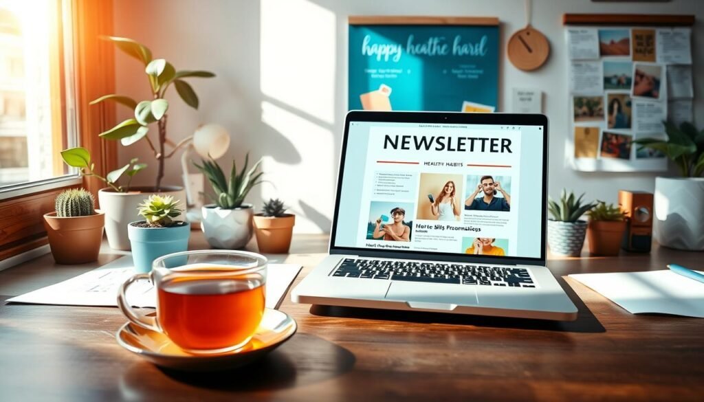 Building healthy habits through newsletters