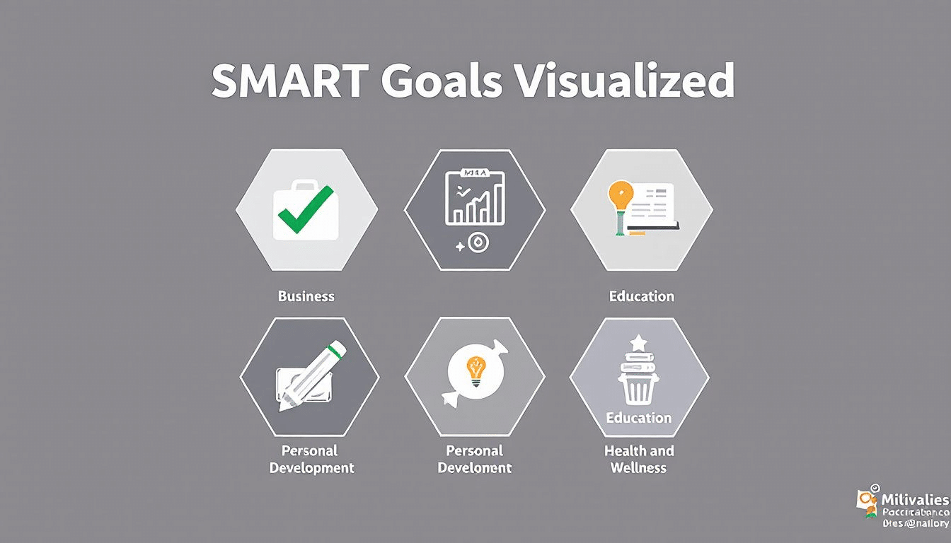 Examples of smart goals in various contexts, including business and personal development.