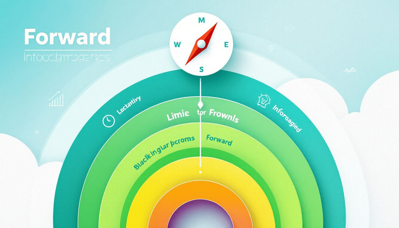 A visual representation of tracking progress towards goals.