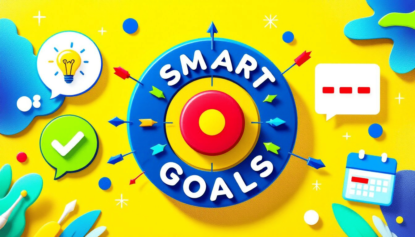 An illustration representing the concept of smart goals.