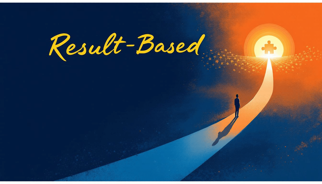 An illustration explaining result based goals with examples.