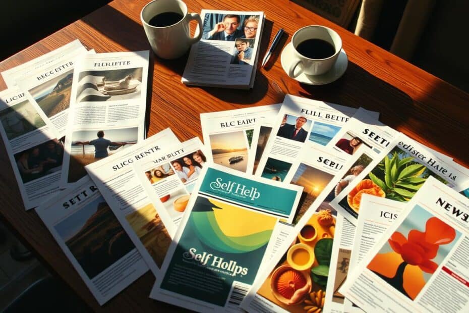 Self-help newsletters with practical tips