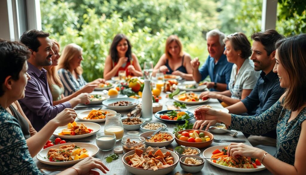 Mindful eating at social gatherings